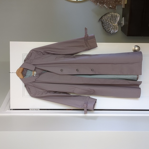 Vintage Lilac /Lavender raincoat/ trench coat - Picture 1 of 7